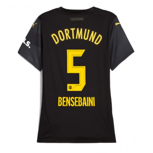 Dámy Fotbalový dres Borussia Dortmund Ramy Bensebaini #5 2024-25 Venkovní Krátký Rukáv